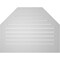 Ekena Millwork Octagonal Top Surface Mount PVC Gable Vent: Functional, w/ 3-1/2"W x 1"P Standard Frame, 42"W x 32"H GVPOT42X3201SF - alternate 4